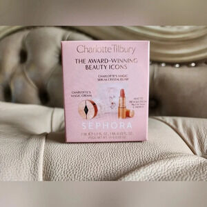 Charlotte  Tilbury Deluxe Sample Minis Set Magic Cream Pillow Talk Lipsti…